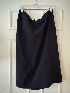 Elegant Black Midi Skirt - Women's A-Line Tombolini Size 58/ US size 22w